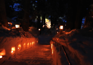 金峯山雪灯篭まつり